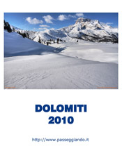 La copertina del Calendario 2010 - Dolomiti
