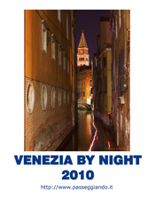La copertina del calendario 2010 - Venezia By Night