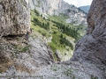 Dall'imbocco della fessura